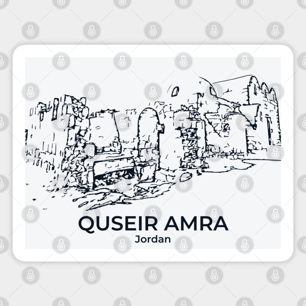 Quseir Amra - Jordan Magnet by Lakeric
